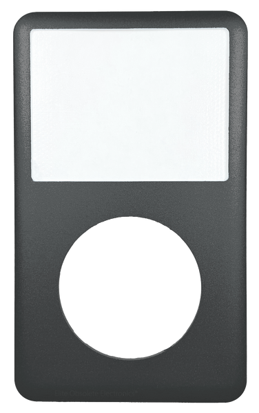 Charcoal Gray Faceplate For Apple iPod Classic 6th 7th Generation Metal A1238