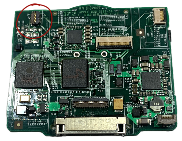 New Headphone Jack & Lock Switch ZIF Latch Connection for Apple iPod Video & iPod Classic Logic Board