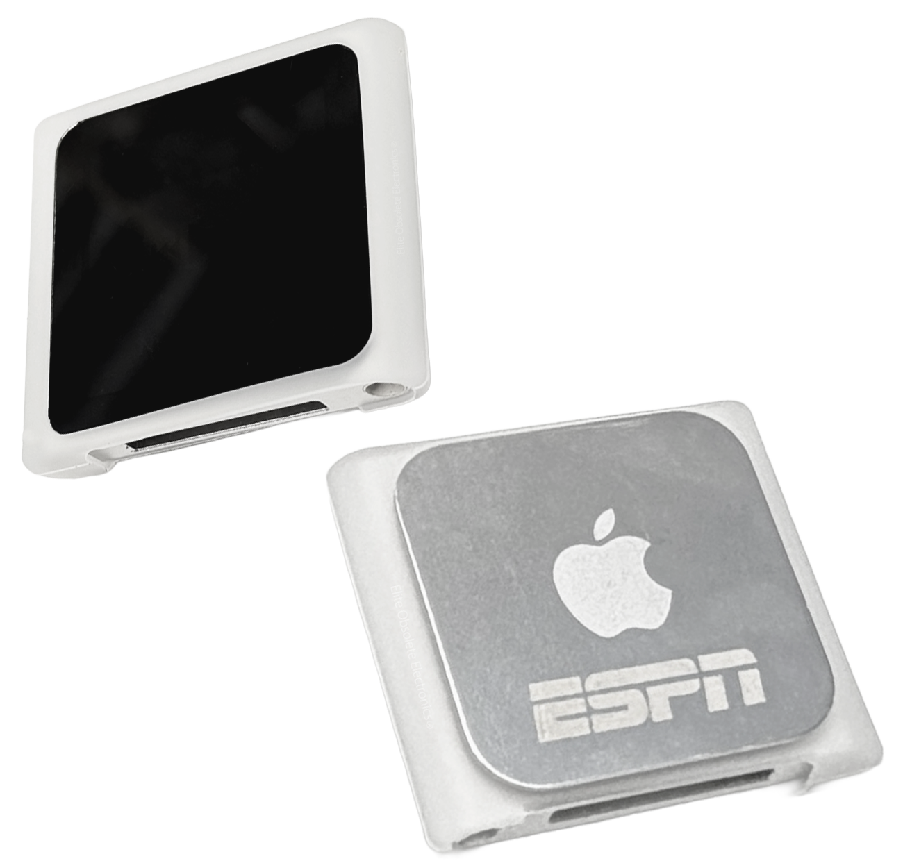 Apple iPod nano A1366 シルバー（ケース付き） Clear White Silicone Protective Case for Apple iPod Nano 6th