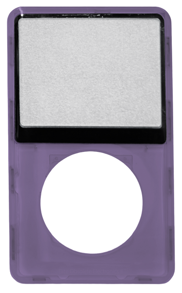 Purple Crystal Clear Transparent Faceplate For Apple iPod Classic 6th 7th Generation A1238 Plastic