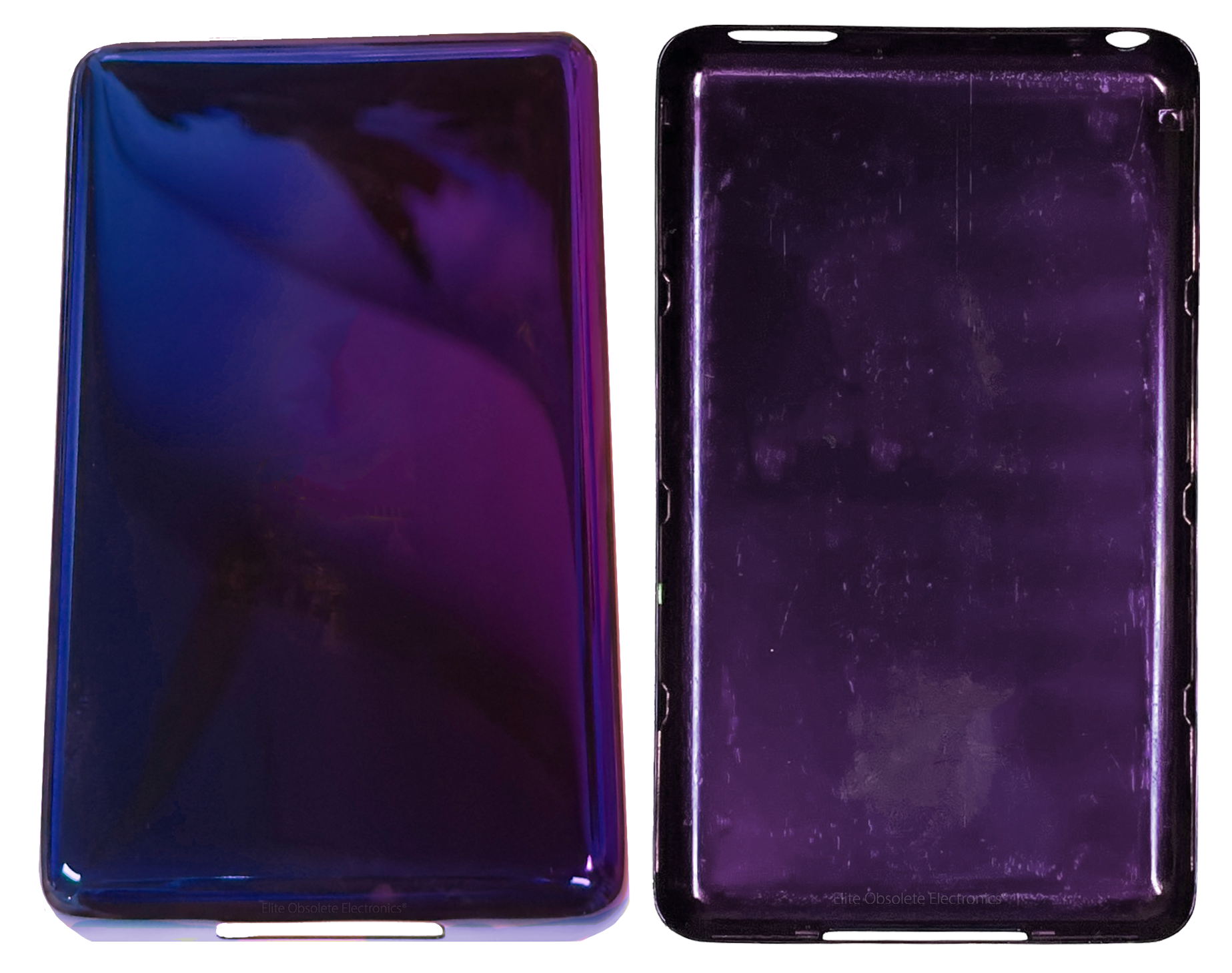 Thick Ultraviolet Purple Blue Fully Blank Backplate for Apple iPod Video 5th 5.5 Enhanced & iPod Classic 6th 7th