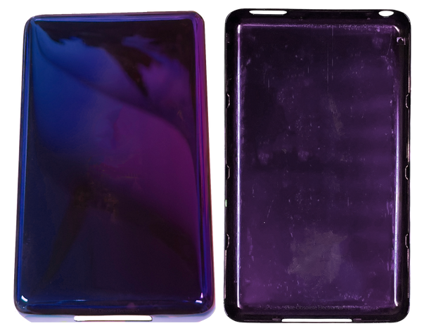 Thick Ultraviolet Purple Blue Fully Blank Backplate for Apple iPod Video 5th 5.5 Enhanced & iPod Classic 6th 7th