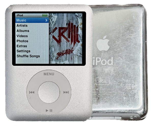 Apple iPod Nano 3rd Generation 4GB 8GB Silver A1236 MA978LL/A Apple iPod Nano 3rd Generation 4GB 8GB Silver A1236 MA978LL/A