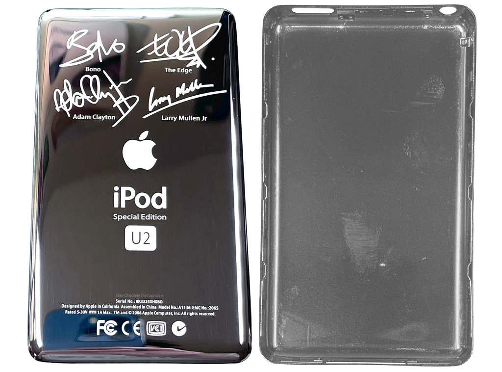 Thin U2 Special Edition Silver Backplate for Apple iPod Video 5th