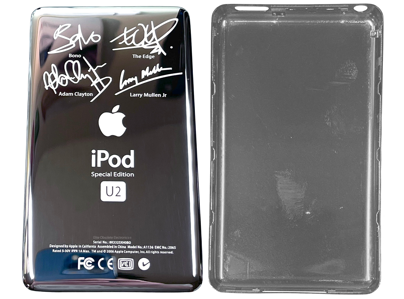 Thin U2 Special Edition Silver Backplate for Apple iPod Video 5th Thin U2 Special Edition Silver Backplate for Apple iPod Video 5th