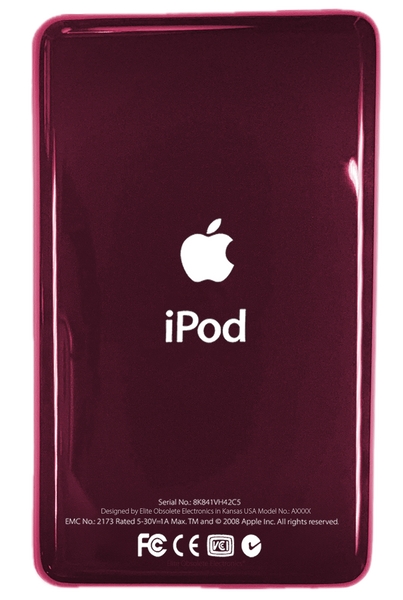 Thick Red Wine Universal Backplate for Apple iPod Video 5th 5.5 A1136 & iPod Classic 6th 7th A1238