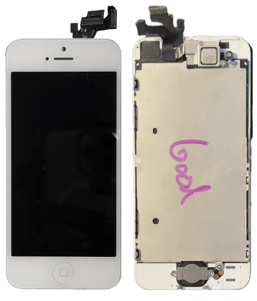 Used Original LCD Display Assembly With Small Parts for Apple iPhone 5 A1428 A1429 A1442