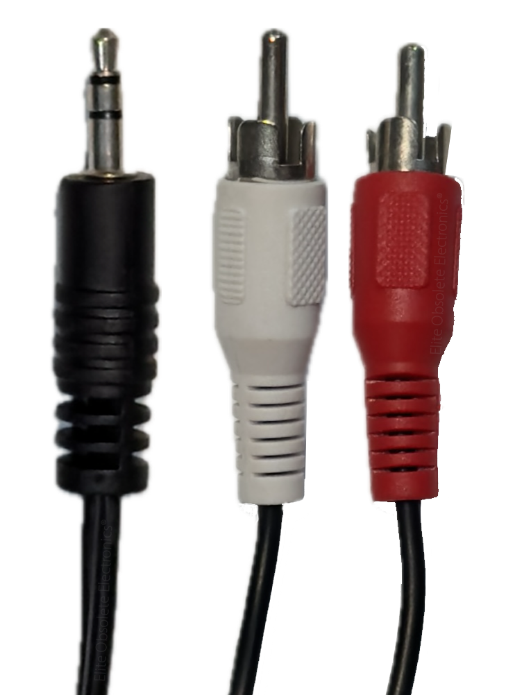 New 3.5mm Auxiliary to Stereo Component L/R Splitter Cable for Stereo