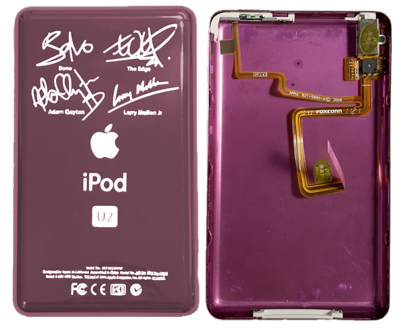 Thick Blush Pink U2 Special Edition Backplate for Apple iPod Video 5th 5.5 Enhanced A1136 & iPod Classic 6th 7th A1238