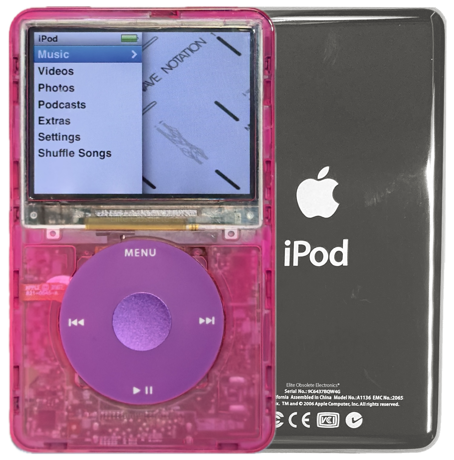 New Apple iPod Classic 6th & 7th Generation Atomic Pink Bubblegum / Pink / Purple (Silver)