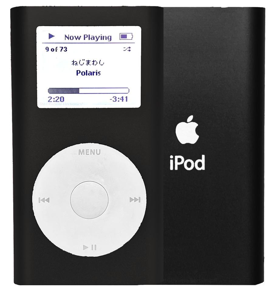 Refurbished Apple iPod Mini 1st 2nd Generation Slate Black A1051 4GB 6GB MicroDrive & 32GB 64GB 128GB 256GB 512GB 1TB SD Card 650mah