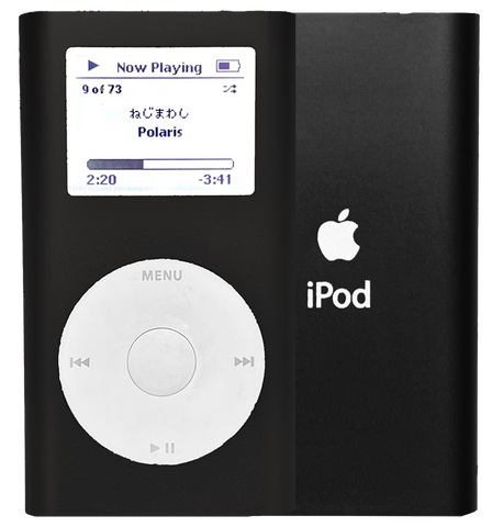 Refurbished Apple iPod Mini 1st 2nd Generation Slate Black A1051 4GB 6GB MicroDrive & 32GB 64GB 128GB 256GB 512GB 1TB SD Card 650mah
