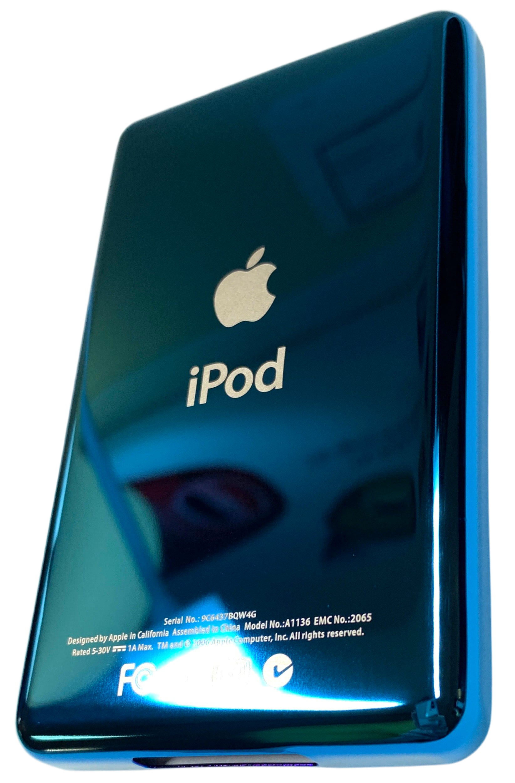 Thin Blue Aqua Universal Backplate for Apple iPod Classic 6th 7th