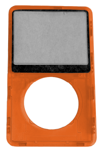 Atomic Citrus Orange Neon Transparent Clear Faceplate For Apple iPod Video 5th & 5.5 Generation Plastic
