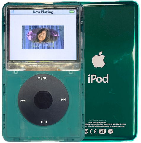 New Apple iPod Video Classic 5th & 5.5 Enhanced Atomic Green Pine / Black / Black (Green)
