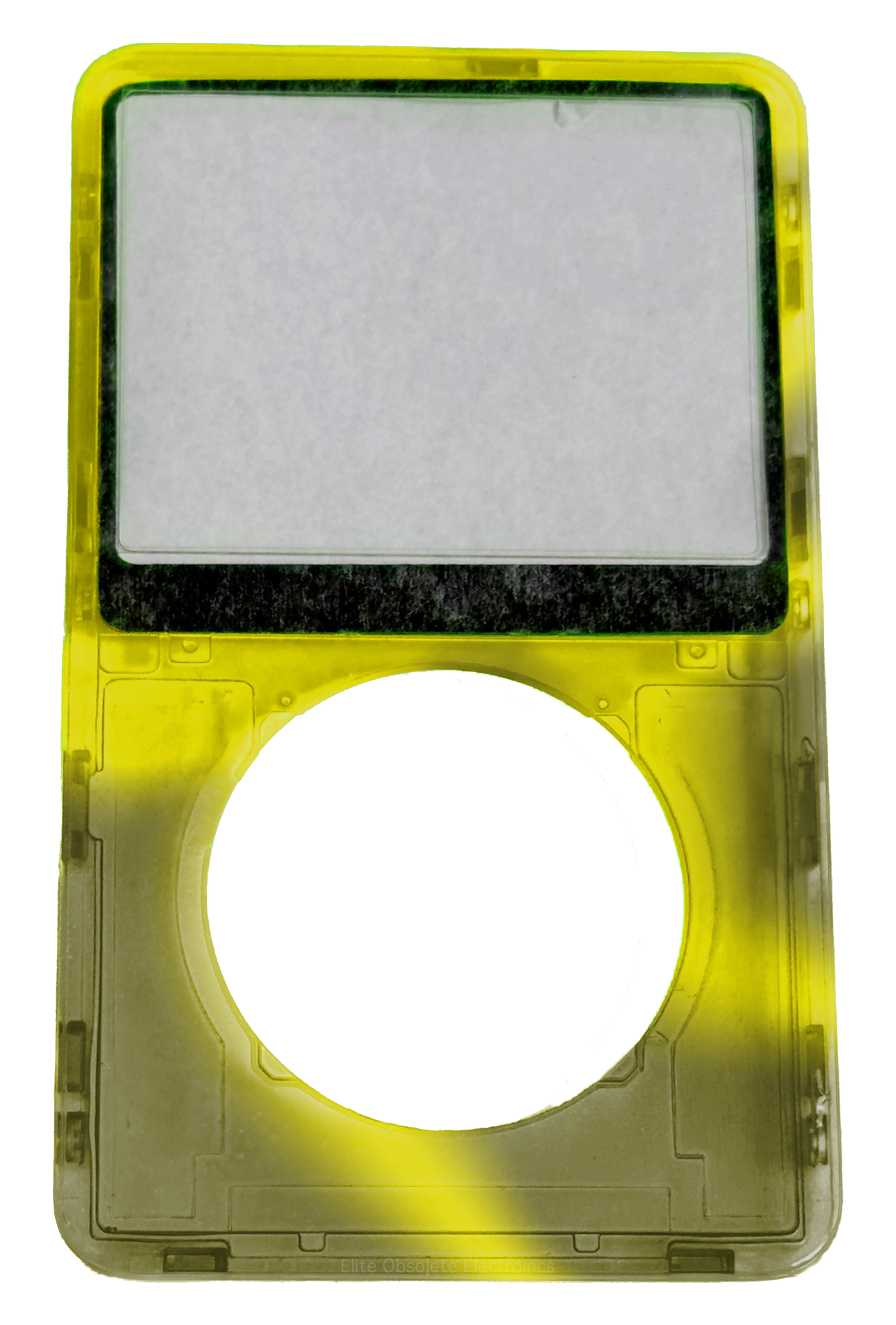 Atomic Neon Yellow Highlighter Smoke Transparent Clear Faceplate For Apple iPod Video 5th & 5.5 Generation Plastic