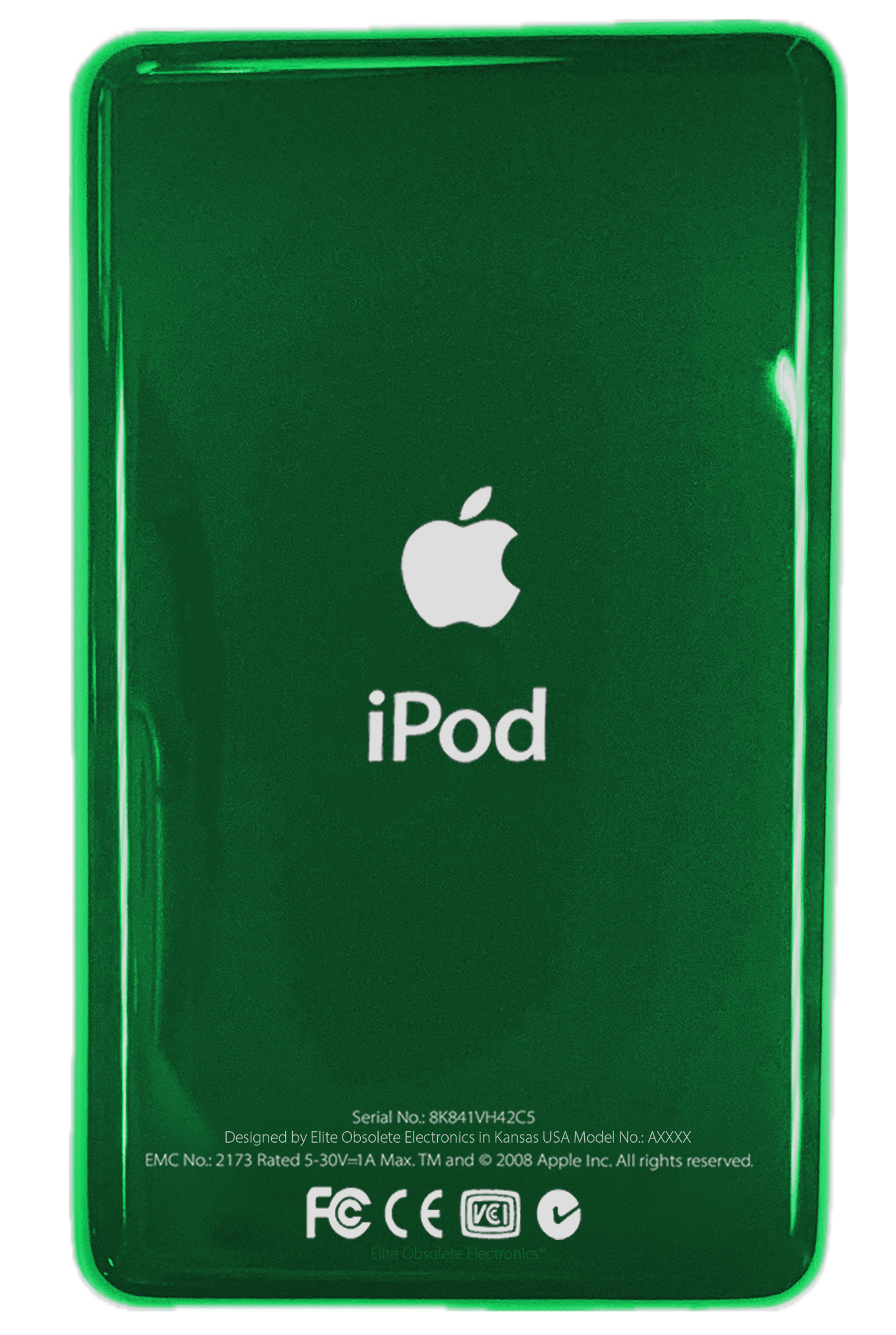 Emerald Green Thin Universal Backplate for Apple iPod Video 5th