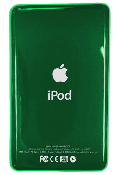 Emerald Green Thick Universal Backplate for Apple iPod Video 5th 5.5 A1136 & iPod Classic 6th 7th A1238