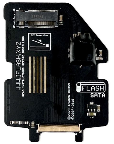 Tarkan iFlash SATA v10 M.2 Key SSD to ZIF 40-Pin Adapter for Apple iPod Video 5th 5.5 Enhanced A1136 & iPod Classic 6th 7th A1238