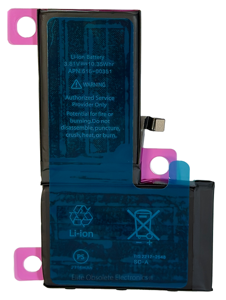 New 2716mah Lithium Ion Battery for Apple iPhone X A1865 A1902