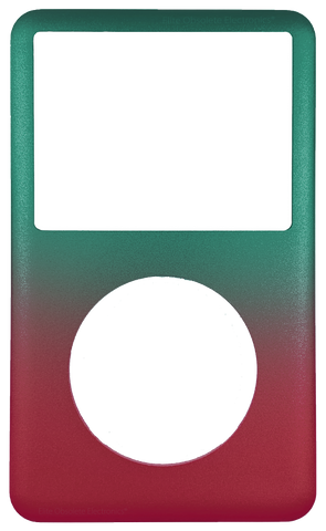 New Gradient Green & Red Faceplate For Apple iPod Classic 6th 7th Generation Metal A1238