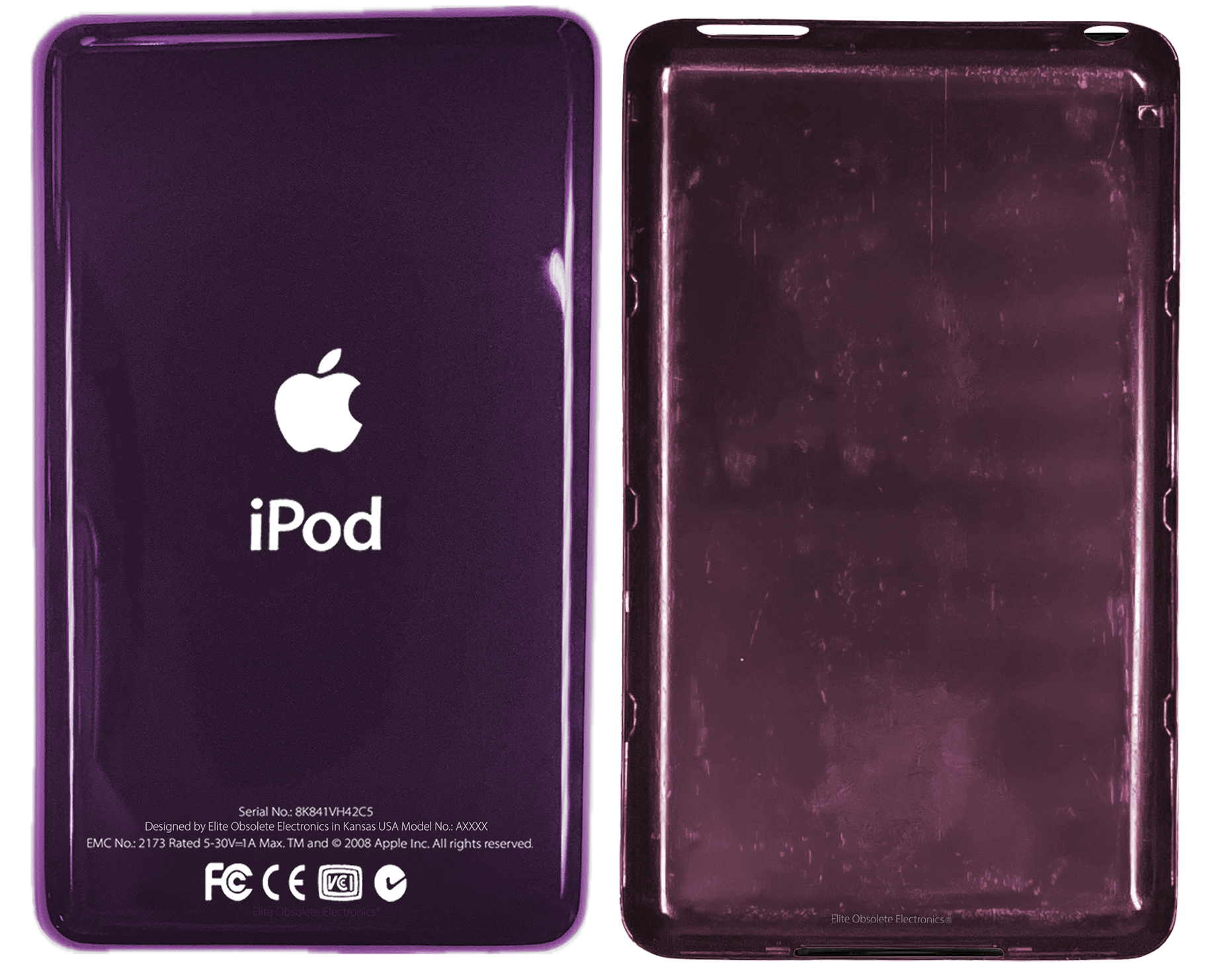 Thick Plum Purple Universal Backplate for Apple iPod Video 5th 5.5