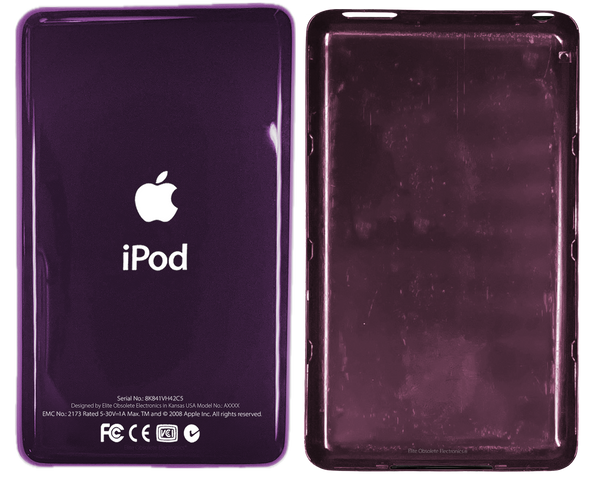 Thin Plum Purple Universal Backplate for Apple iPod Video 5th 5.5 A1136 & iPod Classic 6th 7th A1238