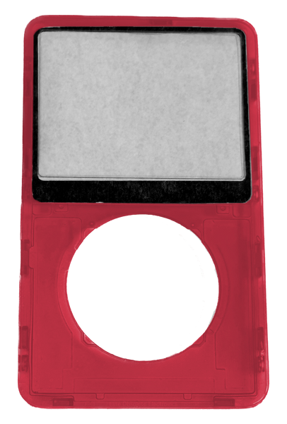 Red Crystal Clear Faceplate For Apple iPod Video 5th & 5.5 Generation Plastic A1136