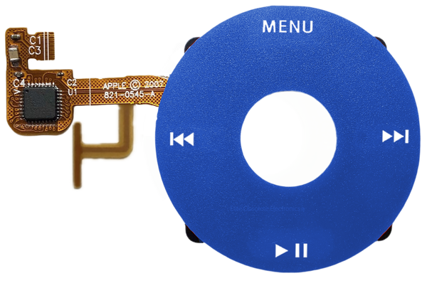 Blue Click Wheel Flex for Apple iPod Video 5th 5.5 Enhanced A1136