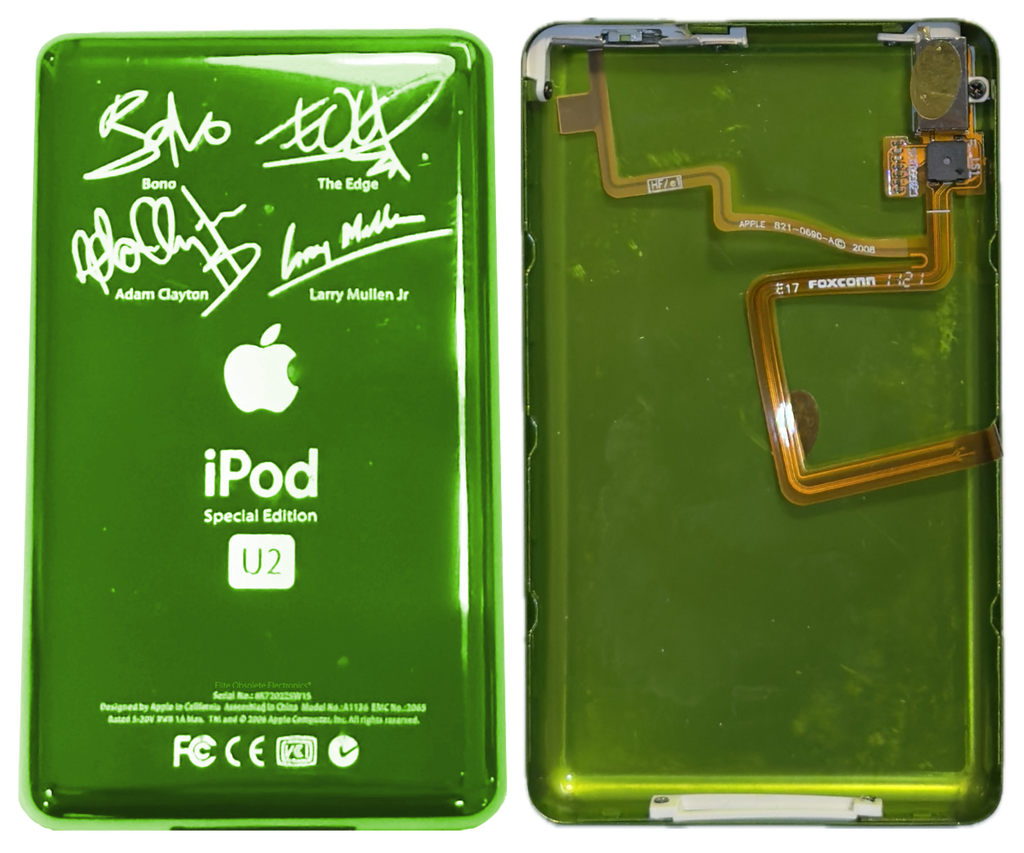 Thick Toxic Green U2 Special Edition Backplate for Apple iPod Thick Toxic Green U2 Special Edition Backplate for Apple iPod