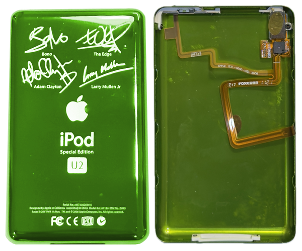 Thin Toxic Green U2 Special Edition Backplate for Apple iPod Classic 6th 7th & iPod Video 5th 5.5 Enhanced