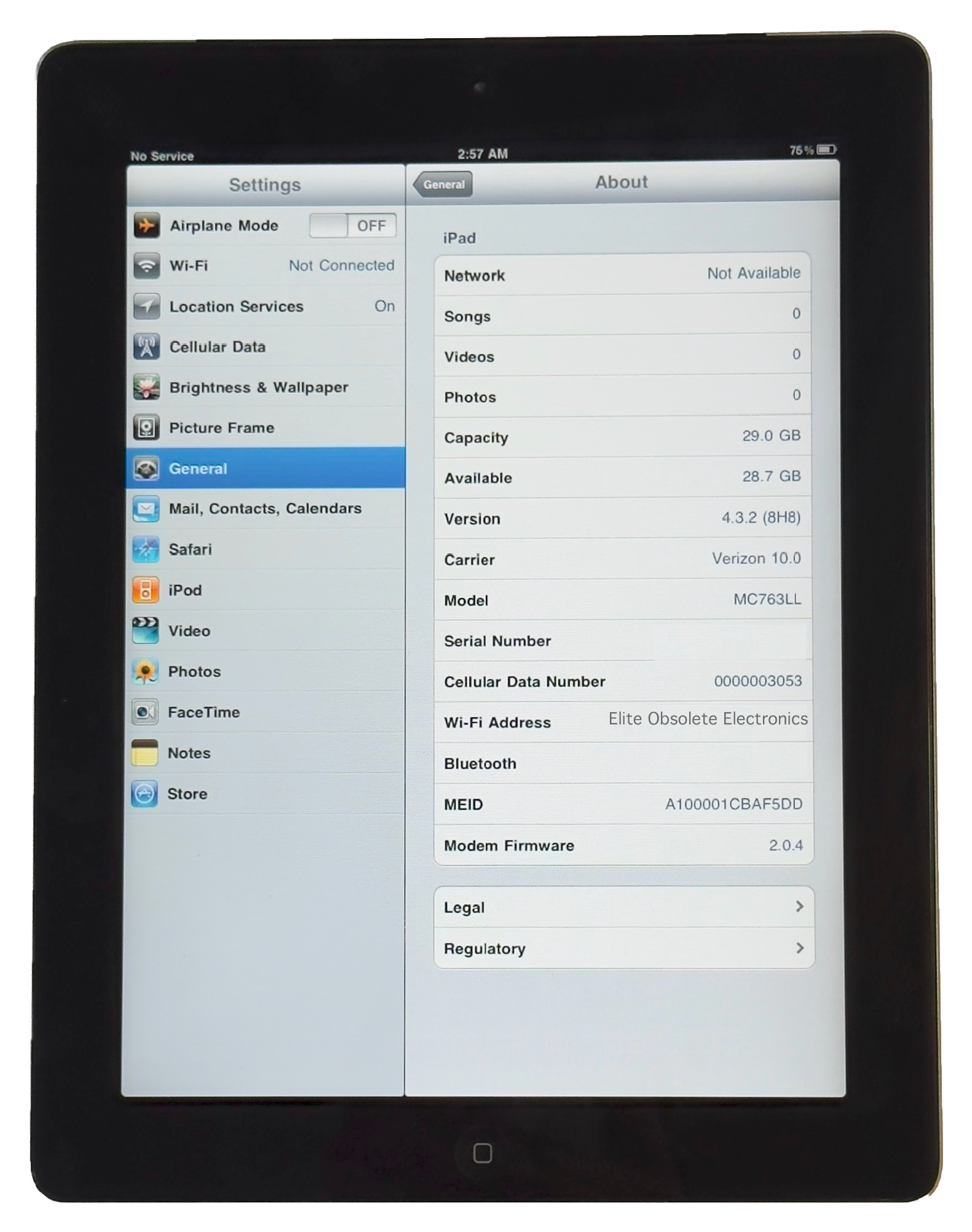 Refurbished Apple iPad 2 16GB 32GB 64GB White & Black Rare iOS 4.3