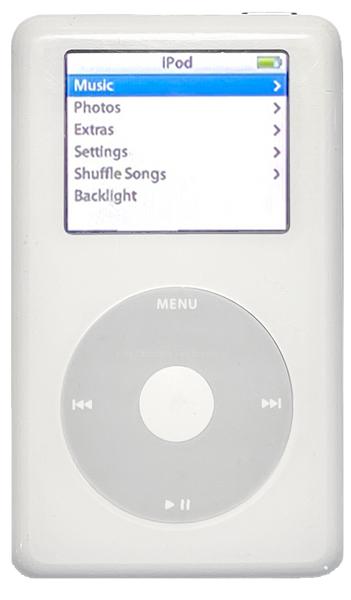 Apple iPod Photo 4th Generation 30GB 60GB Rare HP Invent Refurbished New Battery 1200mah