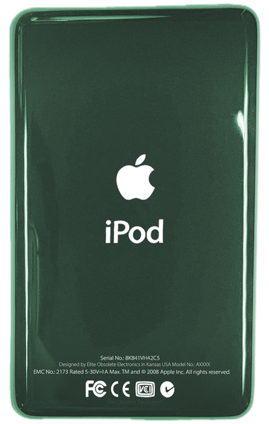 Earth Green Thin Universal Backplate for Apple iPod Video 5th 5.5 Enhanced A1136 & iPod Classic 6th 7th A1238
