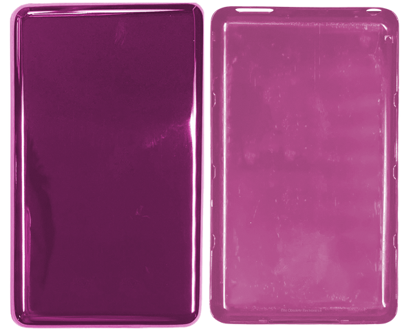 Thick Hyper Pink Fully Blank Backplate for Apple iPod Classic 6th 7th & iPod Video 5th 5.5 Enhanced