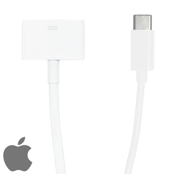 Refurbished Apple USB C to 30-Pin Dock Connector Adapter A1450 for iPhone 15 16 17 Pro Max (for Data & Audio)