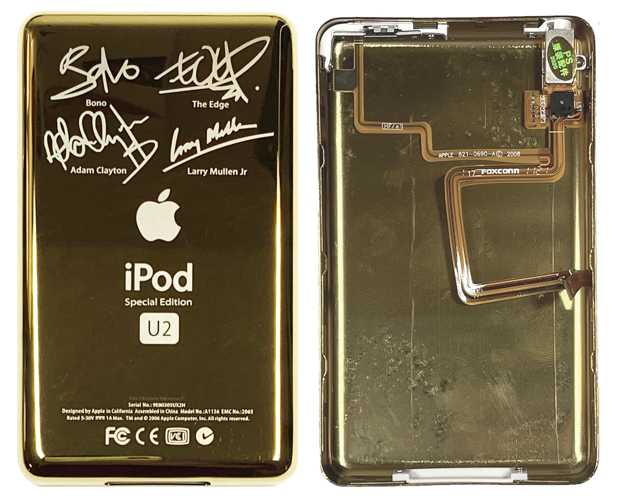 Thin Gold U2 Special Edition Backplate for Apple iPod Video 5th Thin Gold U2 Special Edition Backplate for Apple iPod Video 5th