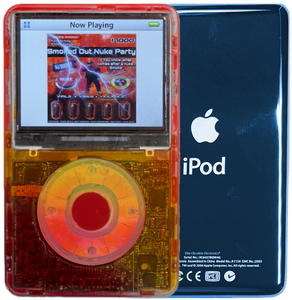 New Apple iPod Video Classic 5th & 5.5 Enhanced Atomic Fireball / Atomic Peach Ring / Red (Aqua)