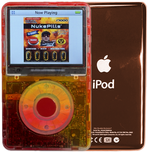 New Apple iPod Video Classic 5th & 5.5 Enhanced Atomic Fireball / Atomic Peach Ring / Red (Rose Gold)