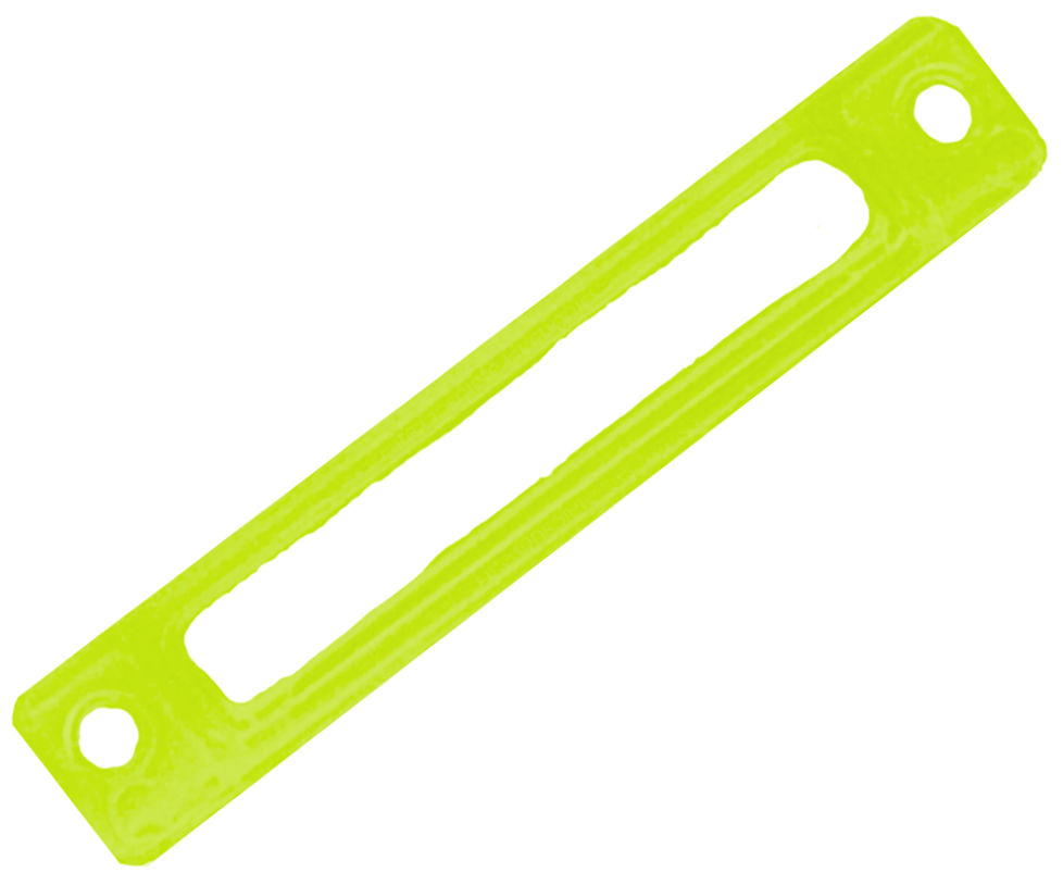 New Atomic Neon Highlighter Yellow Transparent Clear Plastic Dock Bezel for Apple iPod Video 5th 5.5 & iPod Classic 6th 7th A1136 A1238