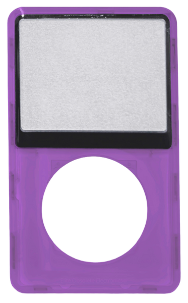 Purple Crystal Clear Transparent Faceplate For Apple iPod Classic 6th 7th Generation A1238 Plastic