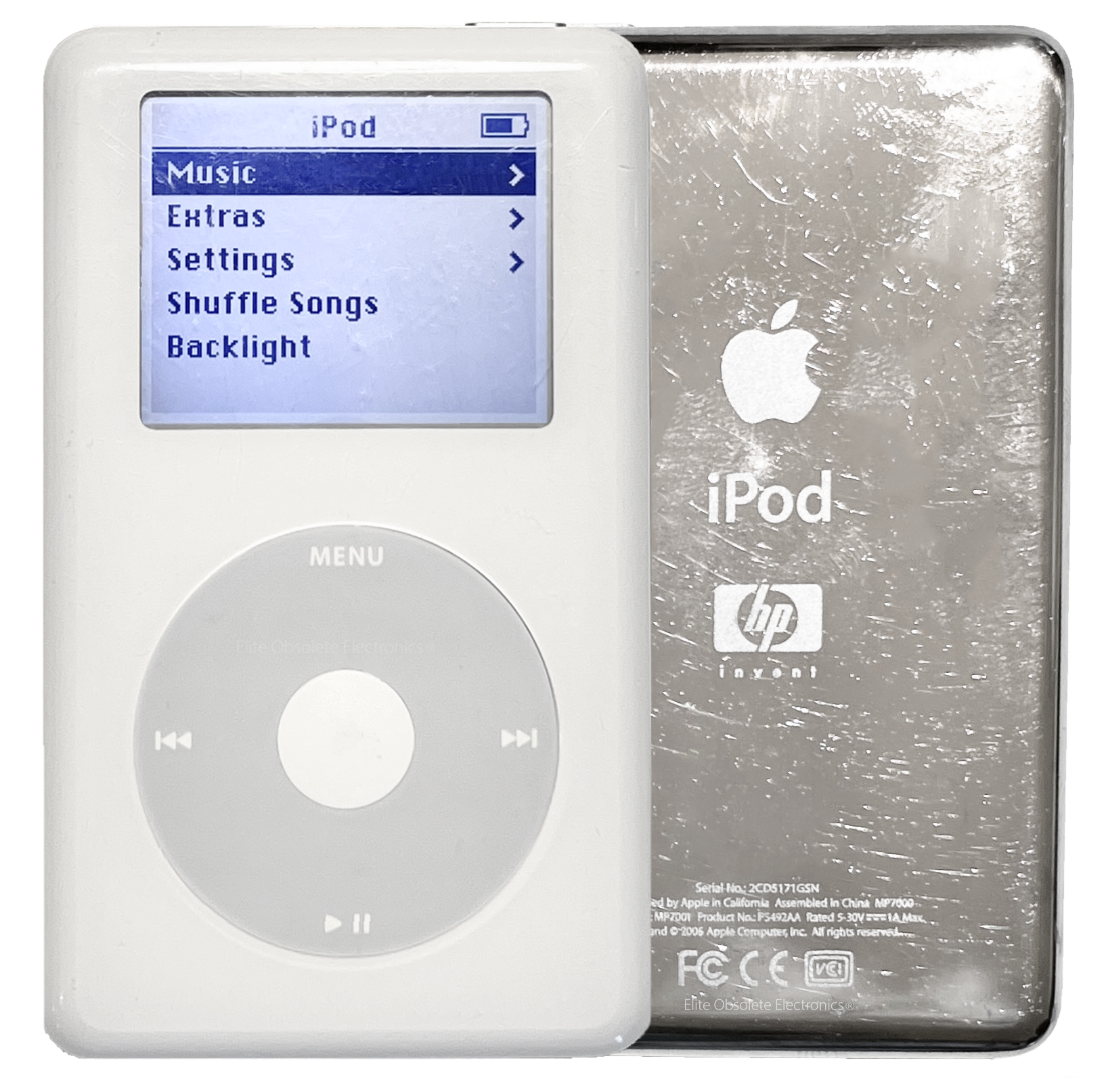 iPod classic 第4世代　20GB No.2 Genuine Apple iPod Classic 4th Generation Monochrome 20GB A1059