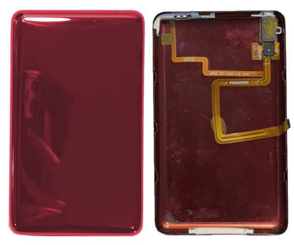 Thin Sangria Red Fully Blank Backplate for iPod Video 5th 5.5 Enhanced & Apple iPod Classic 6th 7th