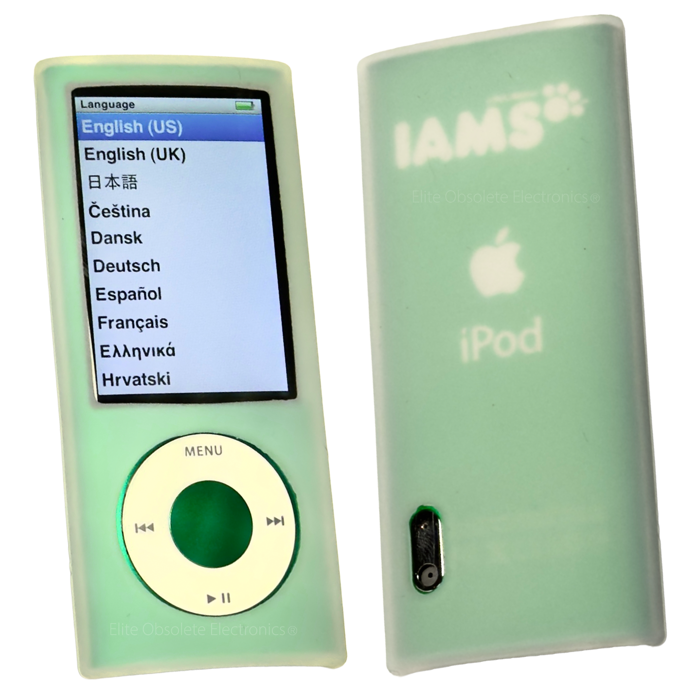 Clear White Silicone Protective Case for Apple iPod Nano 5th