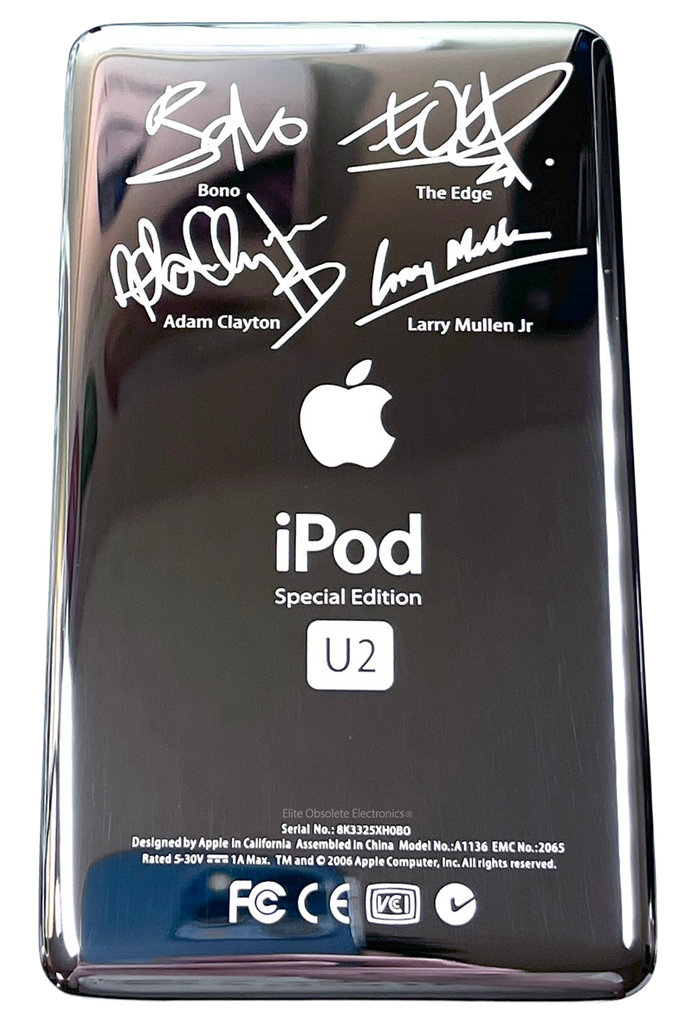 Thin U2 Special Edition Silver Backplate for Apple iPod Video 5th