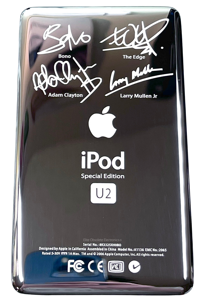 Thin U2 Special Edition Silver Backplate for Apple iPod Video 5th