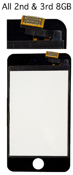 Black Digitizer Front Glass Touchscreen for Apple iPod Touch 2nd & 3rd Generation A1318 8GB 16GB 32GB 64GB