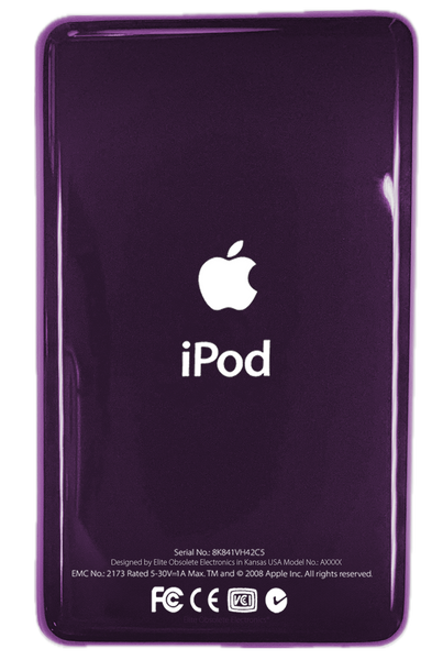 Thin Plum Purple Universal Backplate for Apple iPod Video 5th 5.5 A1136 & iPod Classic 6th 7th A1238