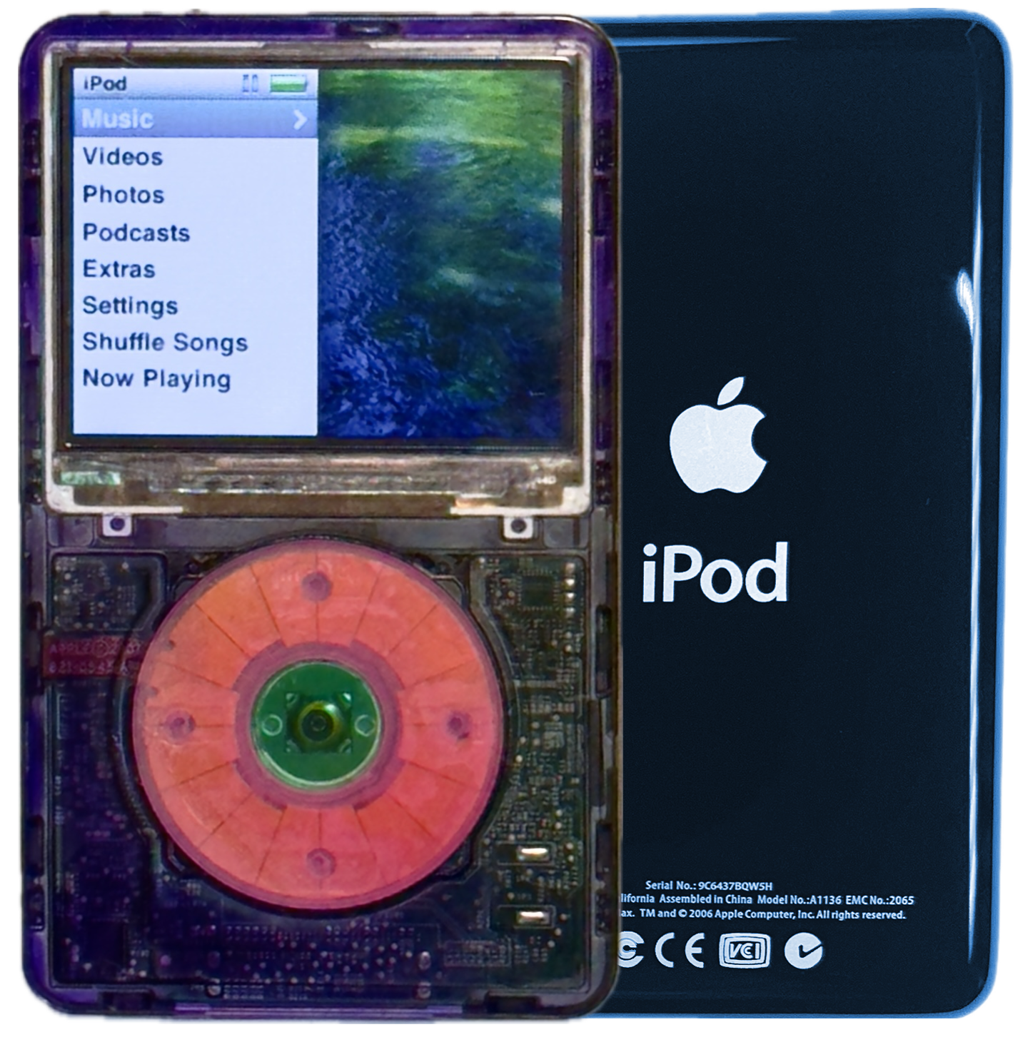 New Apple iPod Classic 6th & 7th Generation Atomic Purple Smoke / Atomic Bubblegum / Atomic Clover (Aqua)