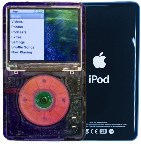 New Apple iPod Classic 6th & 7th Generation Atomic Purple Smoke / Atomic Bubblegum / Atomic Clover (Aqua)